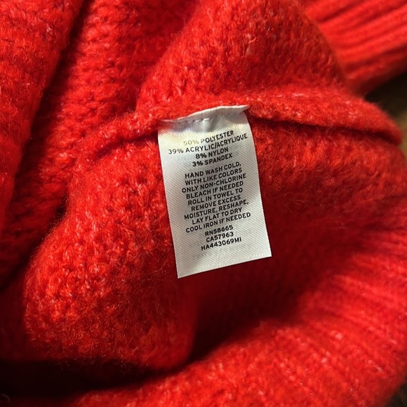 Halogen Cable Knit Sweater Red Blaze - Picture 5 of 6